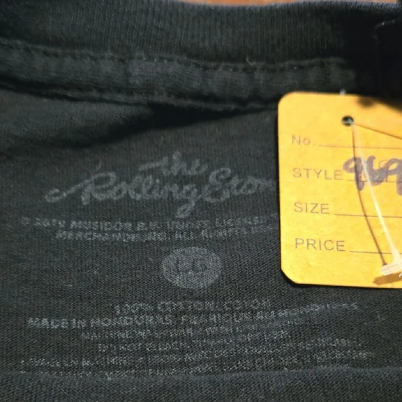 the Rolling Stones Black Kids Tee with Red Tongue Graphic #969 - Picture 2 of 5